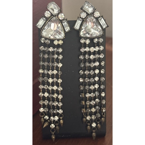 The Unbranded Brand Jewelry - Glamorous Crystal Dangle Drop‎ Earrings Statement Rhinestone Geometric